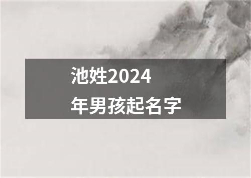 池姓2024年男孩起名字