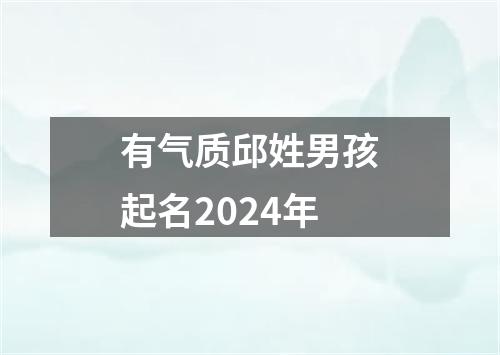 有气质邱姓男孩起名2024年