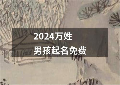 2024万姓男孩起名免费