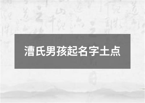 漕氏男孩起名字土点