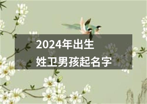 2024年出生姓卫男孩起名字