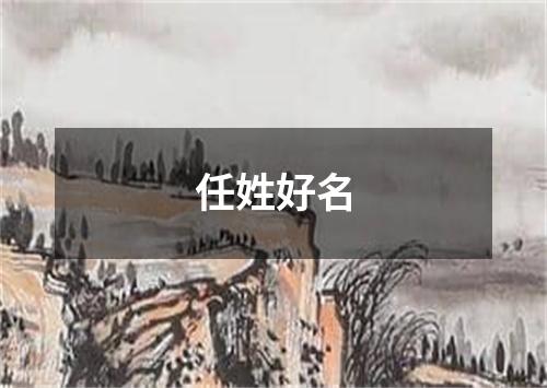 任姓好名