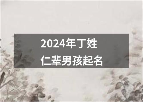 2024年丁姓仁辈男孩起名