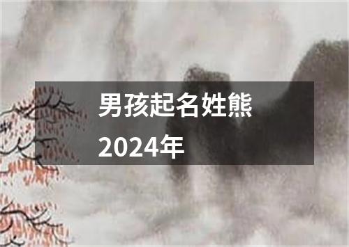 男孩起名姓熊2024年