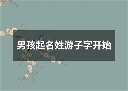 男孩起名姓游子字开始