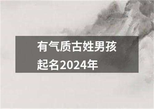 有气质古姓男孩起名2024年