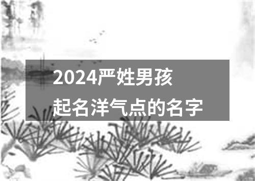 2024严姓男孩起名洋气点的名字