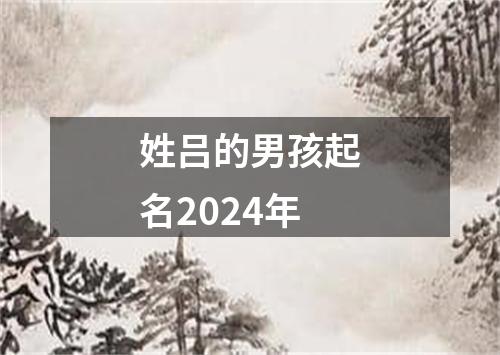 姓吕的男孩起名2024年