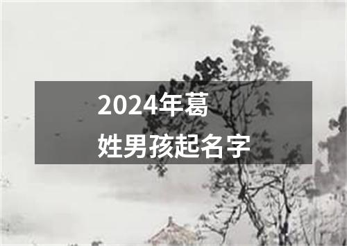 2024年葛姓男孩起名字