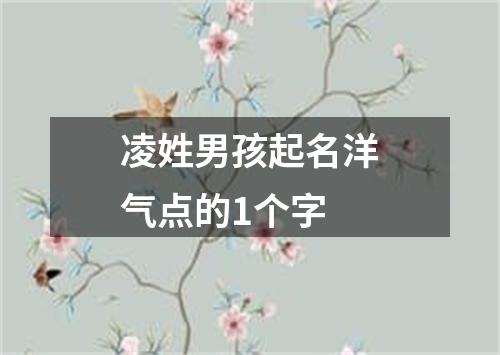 凌姓男孩起名洋气点的1个字