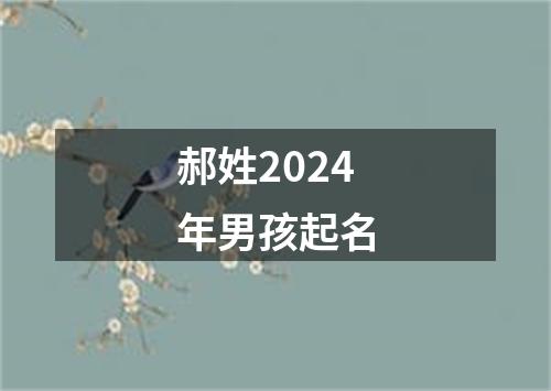 郝姓2024年男孩起名