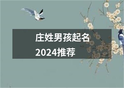 庄姓男孩起名2024推荐