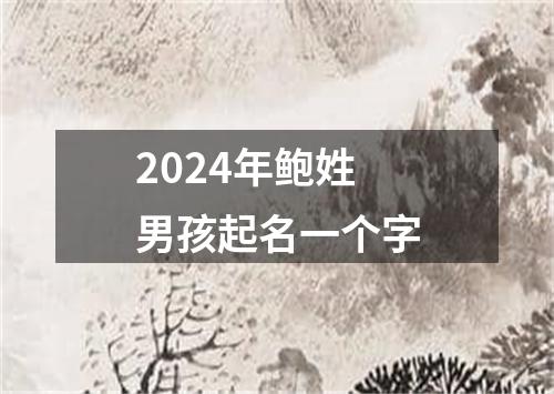 2024年鲍姓男孩起名一个字