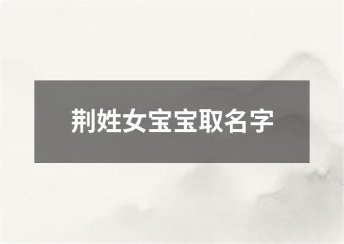 荆姓女宝宝取名字