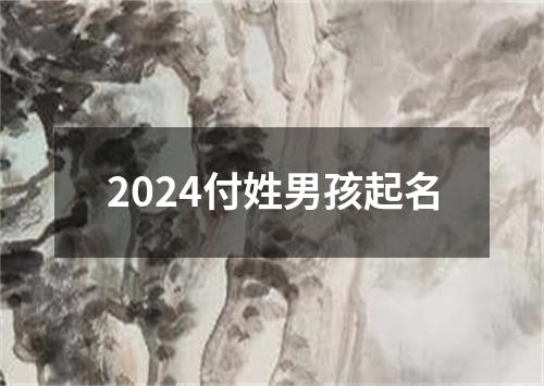 2024付姓男孩起名