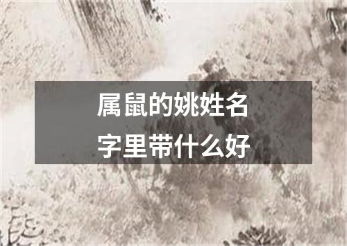 属鼠的姚姓名字里带什么好