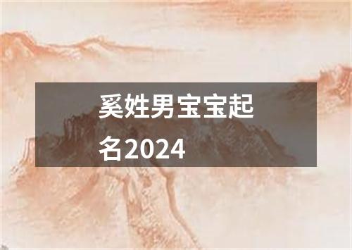 奚姓男宝宝起名2024