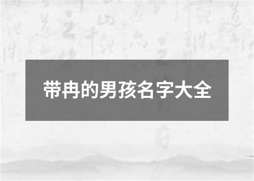 带冉的男孩名字大全