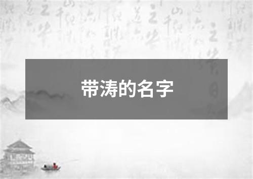 带涛的名字