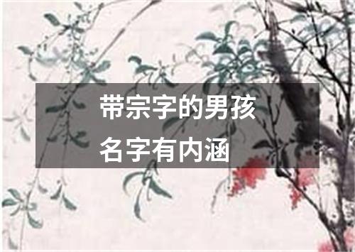 带宗字的男孩名字有内涵