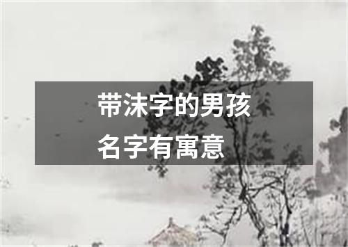 带沫字的男孩名字有寓意