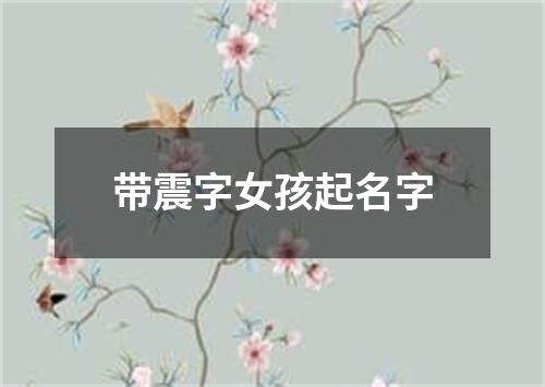 带震字女孩起名字