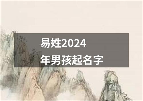 易姓2024年男孩起名字