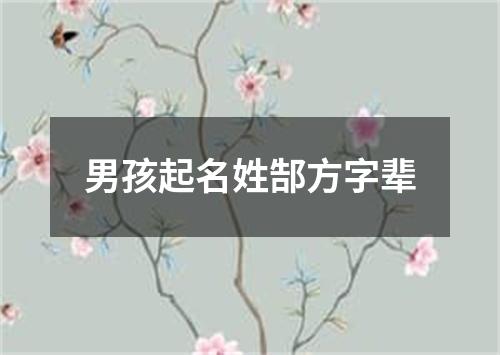 男孩起名姓郜方字辈