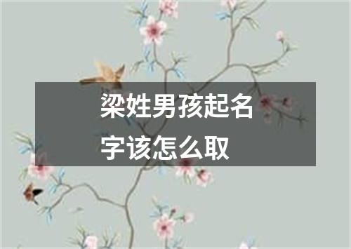 梁姓男孩起名字该怎么取