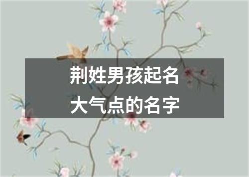 荆姓男孩起名大气点的名字