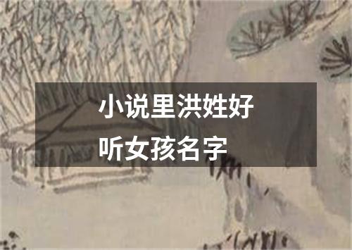 小说里洪姓好听女孩名字