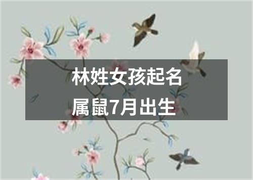 林姓女孩起名属鼠7月出生