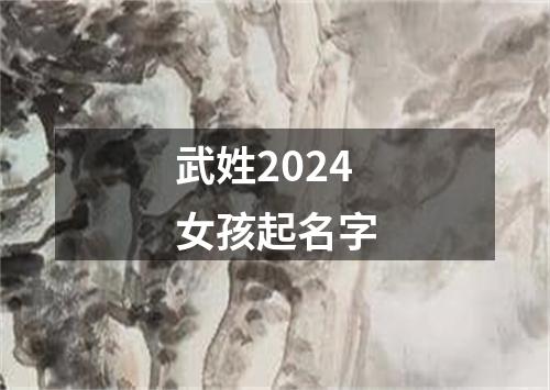 武姓2024女孩起名字