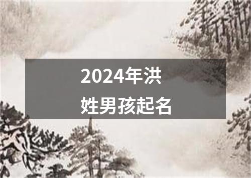 2024年洪姓男孩起名