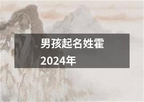 男孩起名姓霍2024年