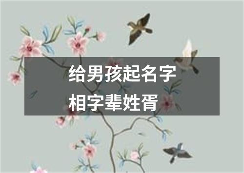 给男孩起名字相字辈姓胥