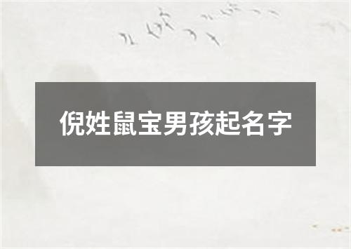 倪姓鼠宝男孩起名字