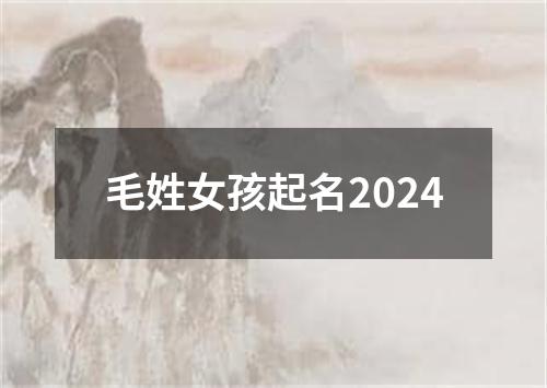 毛姓女孩起名2024