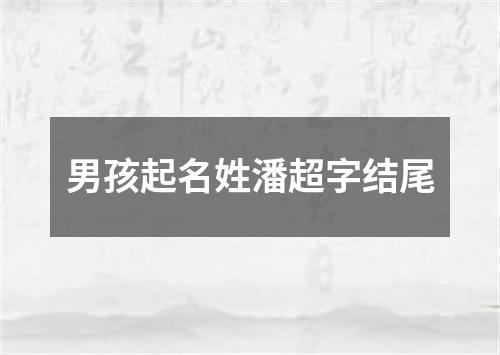 男孩起名姓潘超字结尾