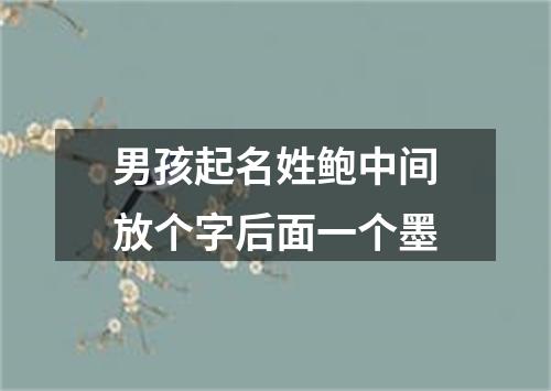 男孩起名姓鲍中间放个字后面一个墨