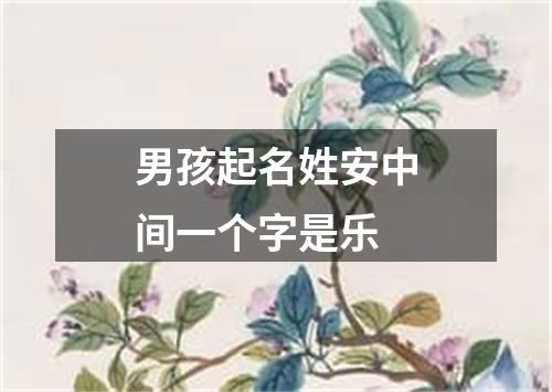 男孩起名姓安中间一个字是乐