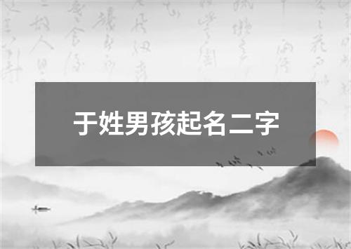 于姓男孩起名二字