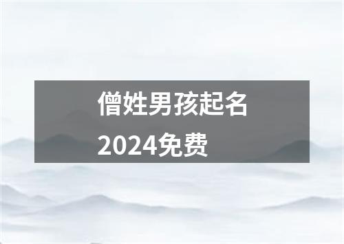 僧姓男孩起名2024免费