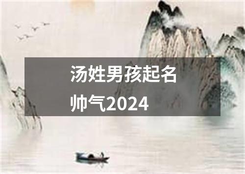 汤姓男孩起名帅气2024