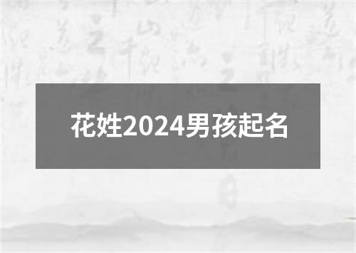 花姓2024男孩起名