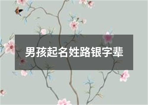 男孩起名姓路银字辈