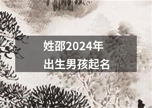 姓邵2024年出生男孩起名