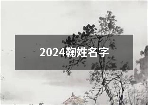 2024鞠姓名字