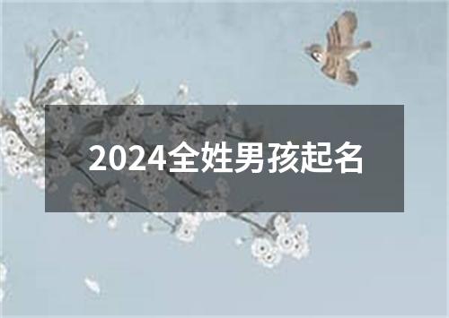 2024全姓男孩起名