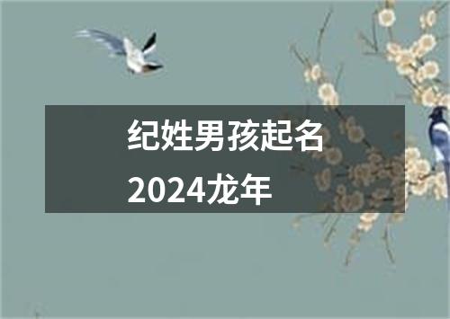 纪姓男孩起名2024龙年